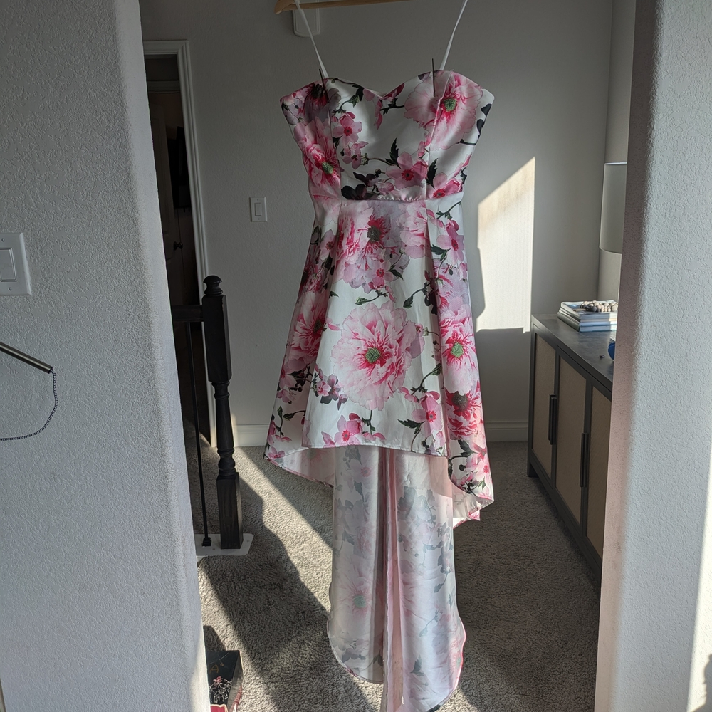 City Studio Floral High-Low Dress